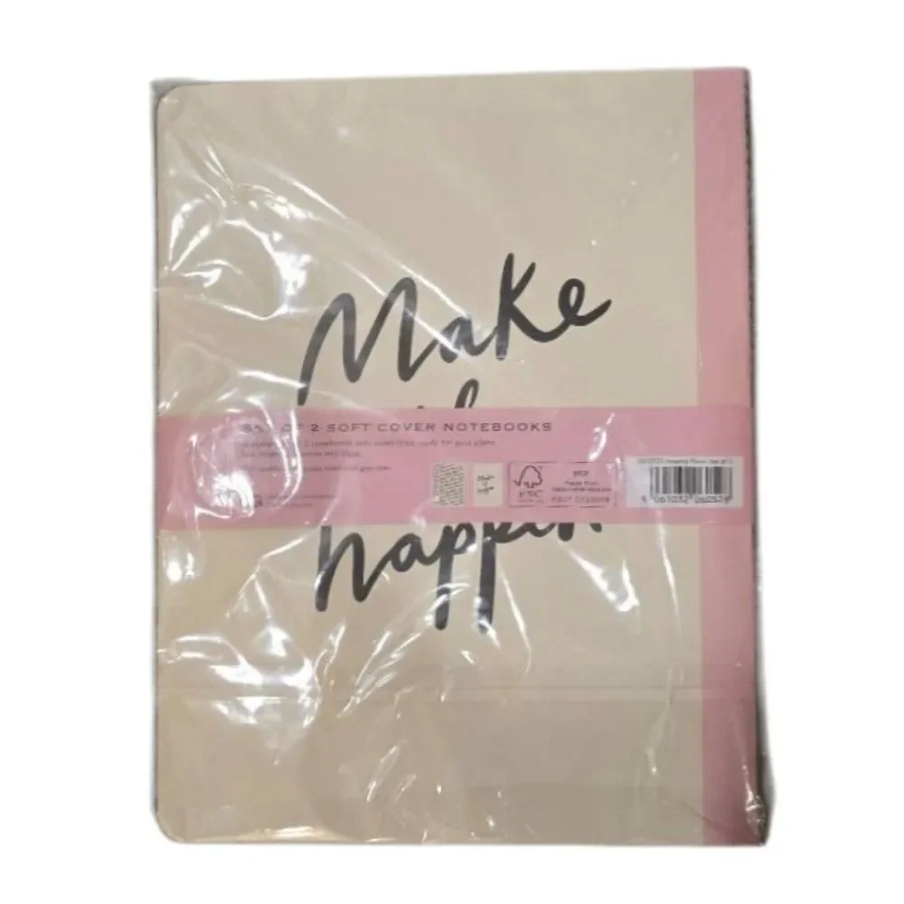 FSC Set of 2 Soft Cover Notebooks‎ w/ Inspirational Text
